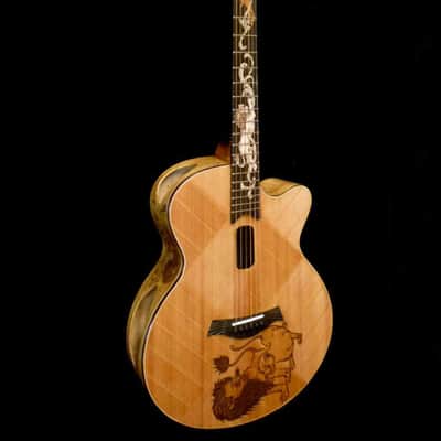 Blueberry Handmade Grand Concert Guitar Songwriter Motif Built to Order image 5