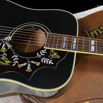 NEW! Gibson Acoustic Hummingbird Torch Acoustic-Electric Guitar - Ebony - 4.4 lbs - Authorized Dealer! G07196 image 2