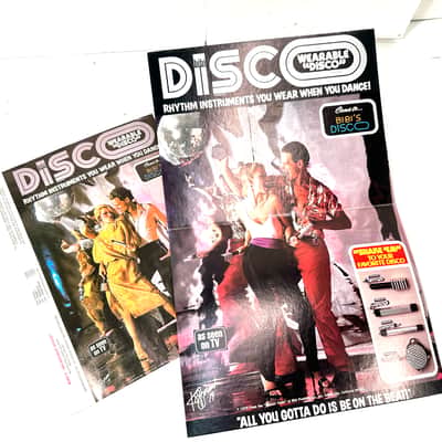 Weirdo Vintage Disco wearable percussion set new unused in original box Wearable Disco 1978 - Plastic image 3