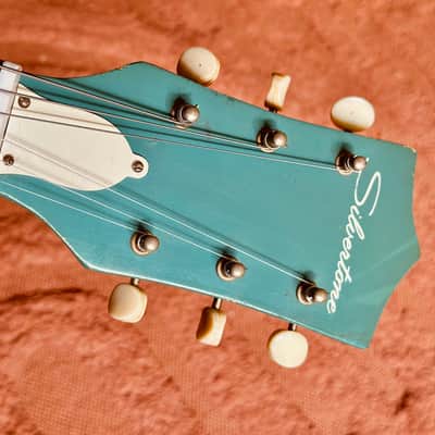 Beautiful Silvertone 1413 1965 - Turquoise - All original image 8