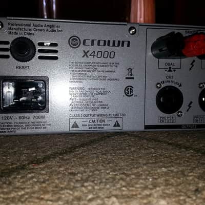 Crown X4000 Stereo 2x1350 Watts, Power Amp image 3