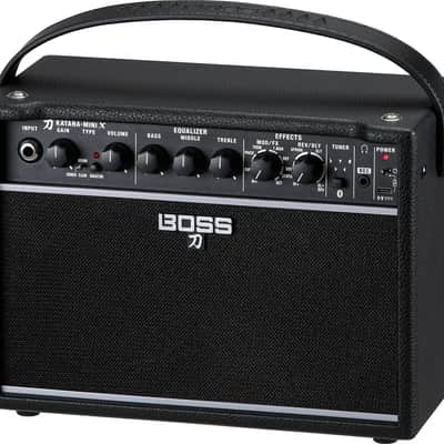 Boss Katana Mini X Battery-Powered Electric Guitar Combo Amplifier, 10W, Black image 5