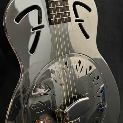 Fender FR-55 Hawaiian Resonator Acoustic Guitar 2012 - Bell Brass Nickel image 3