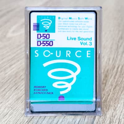 Roland D-50 / D-550 Voice Data ROM Card // LIVE SOUND VOL. 3 // Source by ARK
