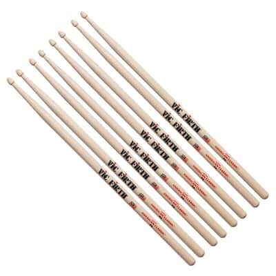 Vic Firth 7A Drum Sticks Hickory 4 Pairs With Coffin Stick Case Offer! image 6
