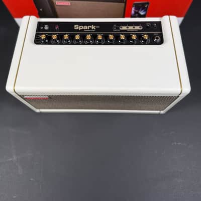 Positive Grid Spark 40 40-Watt 2x4" Modeling Guitar Combo - Pearl White Includes Carry Bag image 2