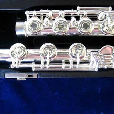 Mint Open Box Pearl PF-665RBE Open-Hole Flute, Silver Head; with Case image 5