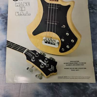 Vintage RARE 1978 Guild 12 Page Electric Guitar and Bass Catalog Case Candy! image 2