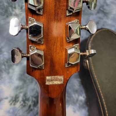 Vintage 1969 Norma WG-65 Dreadnought Adjustable Bridge Acoustic Guitar Pro Setup Original Soft Shell Case image 8