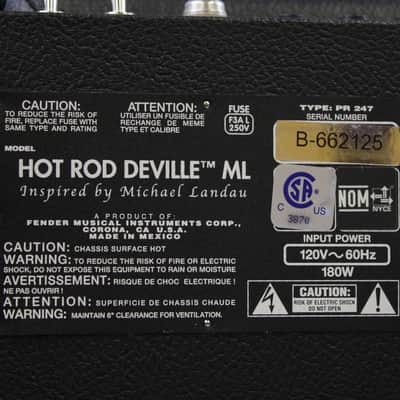 2016 Fender Hot Rod DeVille Michael Landau 60W 2x12 Tube Guitar Combo Amp image 8