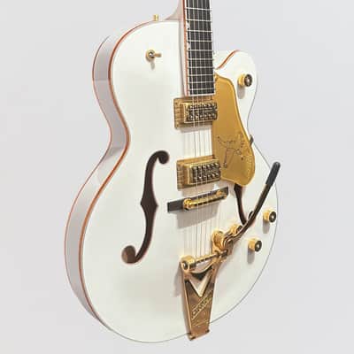 Gretsch G6136T White Falcon Hollow Body Bigsby MIJ Electric Guitar - White image 2