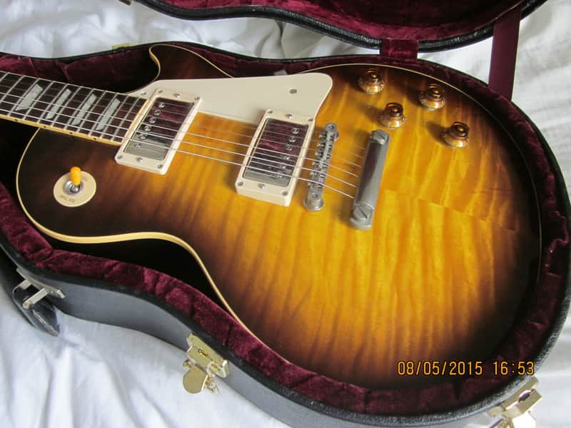 1997 Gibson Les Paul 59 Reissue Flame Top Tobacco Sunburst image 1