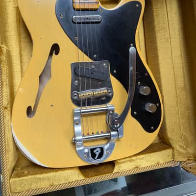 Fender Custom Shop '50s Reissue Telecaster Thinline Relic - Aged Nocaster Blonde