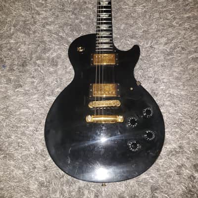 1993 Gibson Les Paul Studio Black Electric Guitar Ebony Fretboard Maple Neck Tune-O-Matic Bridge Gold Hardware Pearl Trapezoid Inlays Gibson Hardshell Case image 17