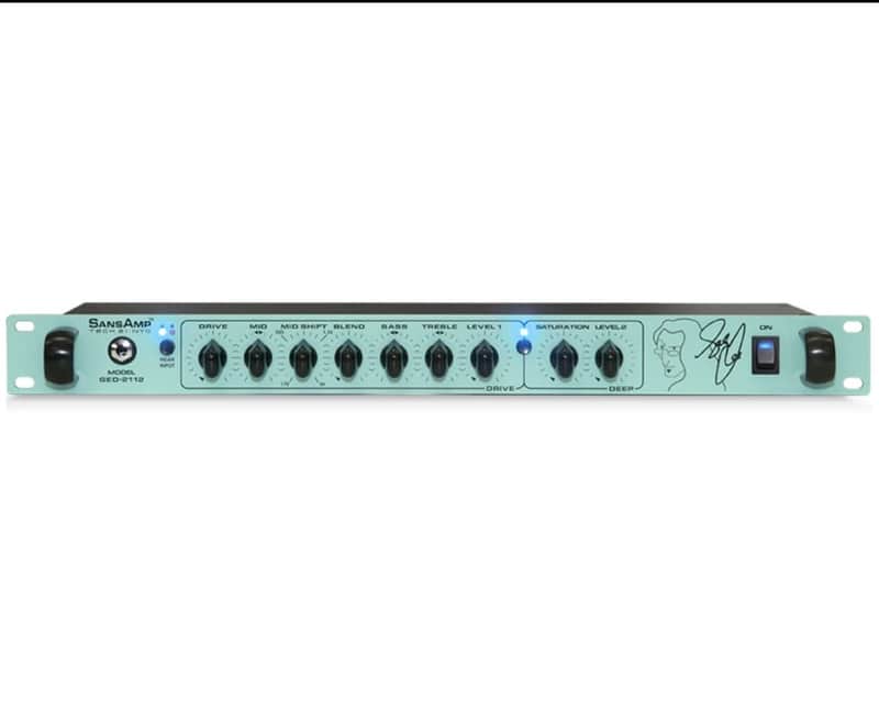 Tech 21 GED-2112 Geddy Lee SansAmp Rackmount Bass Preamp with Effects Loop 2010s - Silver image 1
