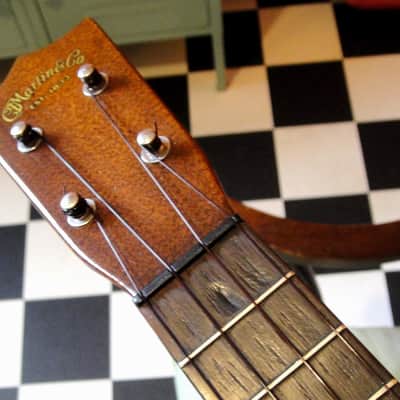 1950s C.F Martin Style 0 Soprano Ukulele with case image 15
