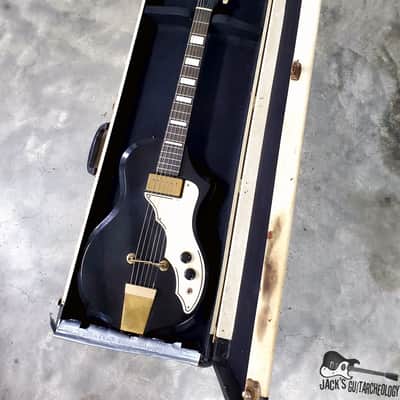 RARE Silvertone / Supro / Valco Artist Rhythm Tone "Art Deco" Electric Guitar (1958, Black & Gold) image 24