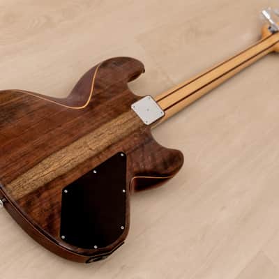 1982 Electric Wood Limited Wal Mk1 Pro Left-Handed Vintage Bass w/ Case, Paperwork image 13