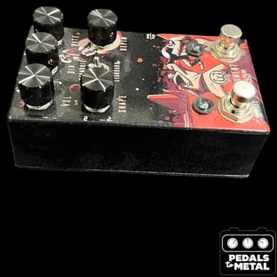 Walrus Audio Monument Harmonic Tap Tremolo V2 Limited Edition - Luna Series 2021 - Black / Red - X20273 image 3
