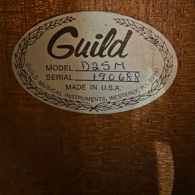 USA Vintage 1978 Guild D-25M Mahogany Brown w/ OHSC image 10