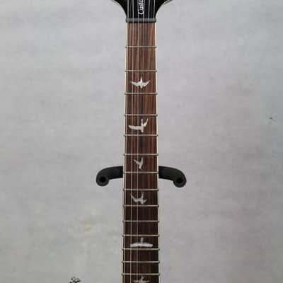 PRS SE Custom 24 Semi-Hollow Piezo Electric Guitar, Charcoal Burst w/ Gig Bag image 3