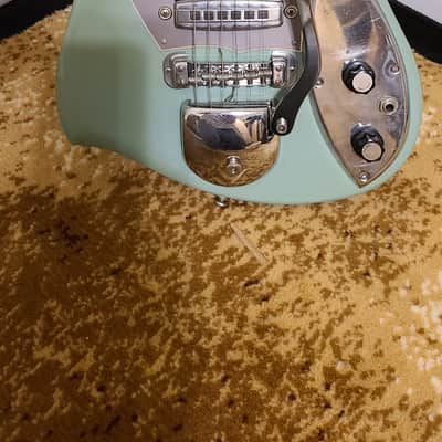 Teisco Kawai Guyatone Victoria Zenon 1960s Surf Green RARE image 3