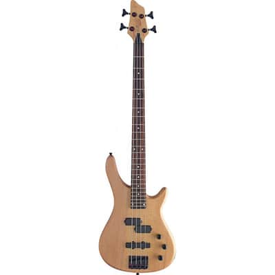 Stagg BC300-NS Fusion Solid Alder Body Hard Maple Neck 4-String Electric Bass Guitar - Natural Satin image 1