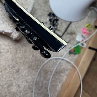 Jackson USA SE2 Kelly 2022 SE2 Kelly USA 2022 Black Gloss with Custom Pinstripes image 8
