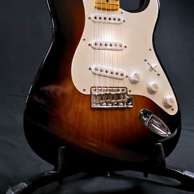 Vintage Custom 1955 Stratocaster NOS  Wide-Fade 2-Color Sunburst image 3