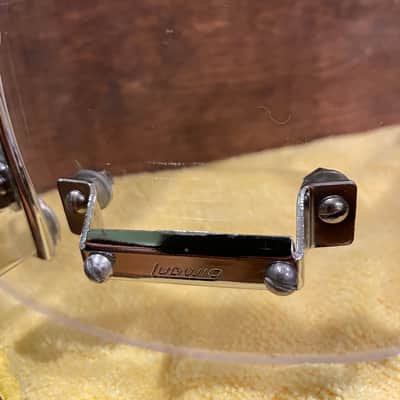 Ludwig 5x14" Vistalite Acrylic 10-Lug Snare Drum with P-85 Strainer 1970s - Clear image 19