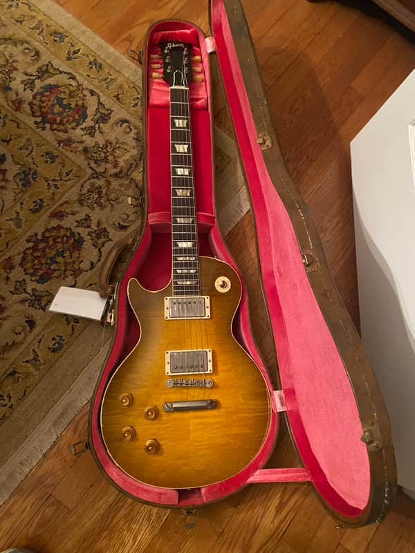 Left handed Gibson Les Paul R9 Murphy Lab Ultra Heavy aged Carmelita neck 8.6 lbs !! image 1