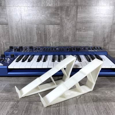 25º Stand for Behringer MS-1 / MS-101 Synth - Roland SH101- Color WHITE - by KZcraftworks -US Seller image 9