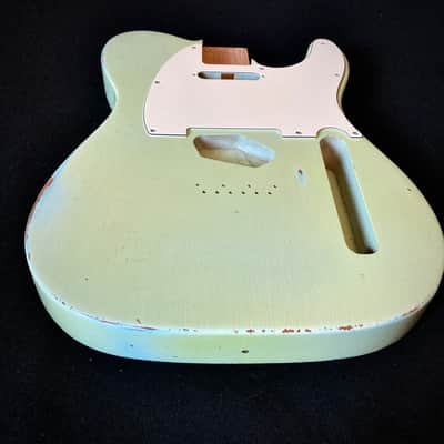 Telecaster Aged Guitar Body - Sonic Blue medium guitar relic guitar body by Jozo Reece Guitars image 9