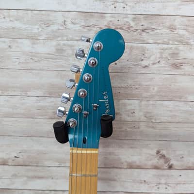 Used 1995 Fender American Standard Stratocaster with Matching Headstock, Maple Fretboard Ocean Turquoise image 3