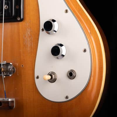 Vintage 60's Mosrite Joe Maphis Bass Natural With OHSC image 6