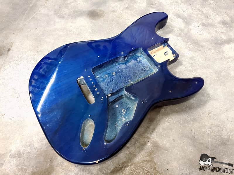 Guitar Fetish Paulownia ULTRA Lightweight Stratocaster Guitar Body (2000s, Sapphire Trans) image 1