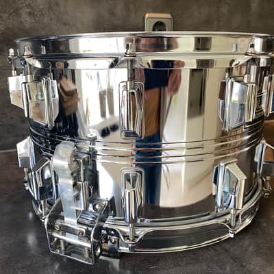 Pearl S-714ED snare 14x8” steel shell 1985/86 - Chrome image 7