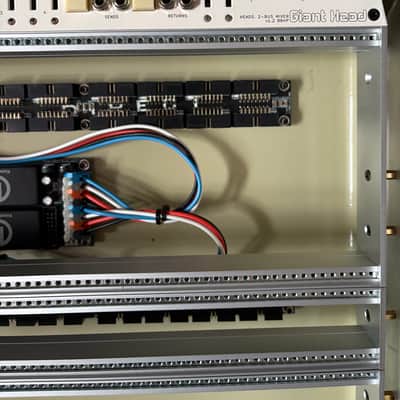 Eurorack Attache Briefcase w/. custom Mixer Module. 88HP, 7U (powered) 4 channel 2-Bus, 18 Fader Stereo/Mono Mixer Module image 5