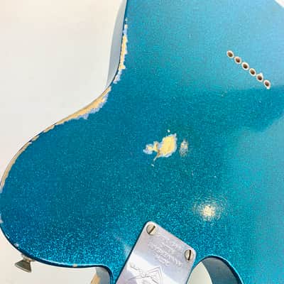 Fender Nocaster 51 Relic Telecaster 20th Anniversary Custom Shop 2015 Blue Sparkle image 18
