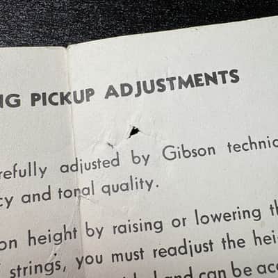 1950s/60s Vintage Gibson PAF Humbucking Pickup Adjustment Diagram! image 4