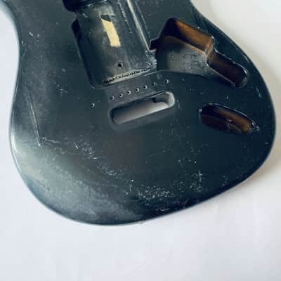 Black Basswood Guitar Strat Style Body image 3