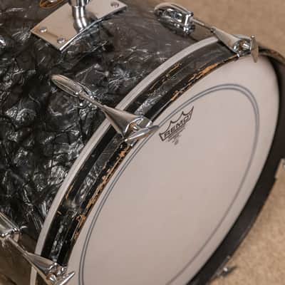 1966 Slingerland Modern Solo Outfit No. 2R Black Diamond Pearl Drum Set image 16
