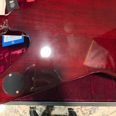 Video! 2016 Gibson Custom Shop Crimson Division Ultima '58 Explorer Custom w/ Flame Inlay on Neck,Flame Top and Binding image 16