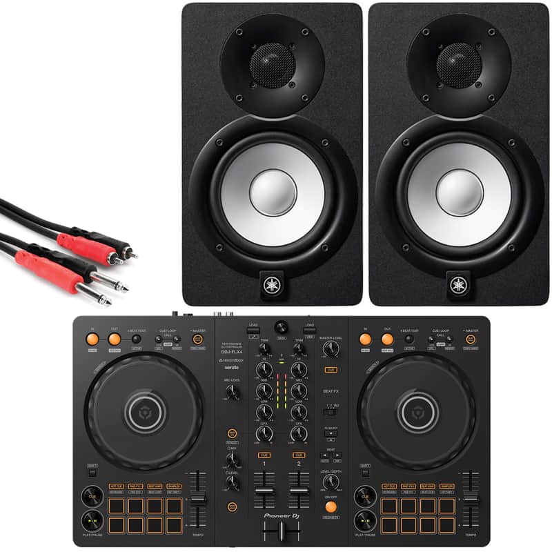 Pioneer DDJ-FLX4 DJ Controller w/ Yamaha HS5 Speakers & | Reverb