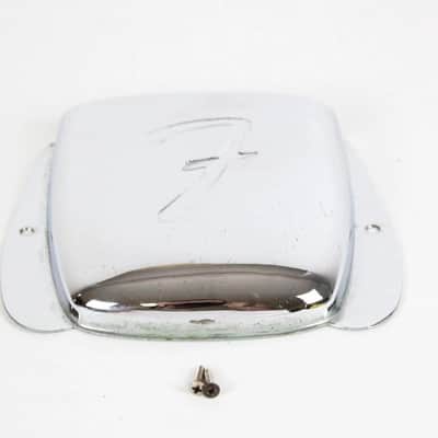 1978 Vintage Fender Jazz Bass BRIDGE COVER 1979 1980 1981 USA Chrome 1970s-1980s image 1