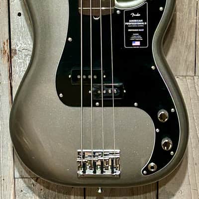 NEW Fender American Professional II Precision Bass - Mercury with Rosewood Fingerboard, Help Small Business & Buy It Here ! image 4