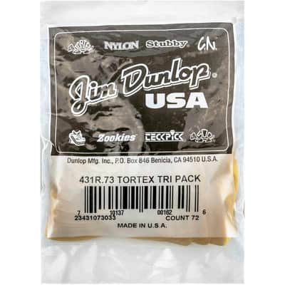 Dunlop 431R73 Tortex Triangle 0,73mm sachet de 72 image 1