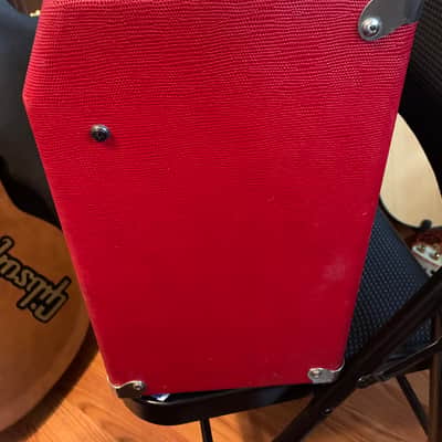 Fender Champ 12 Combo / 18 watt 1/10 inch Fender speaker 1982 - 1986 - Red image 11