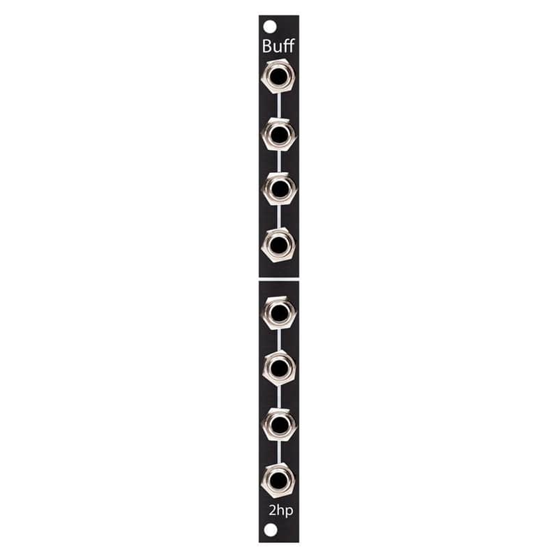 2hp Buff Eurorack Buff Mult Module (Black) image 1