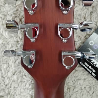 Luna Wabi Sabi Dreadnought Satin Finish Solid Spruce Top Acoustic Guitar image 6